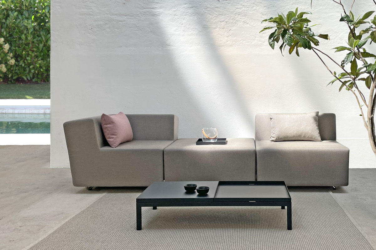 Modernes 3er Balkon Lounge Set LOOPY