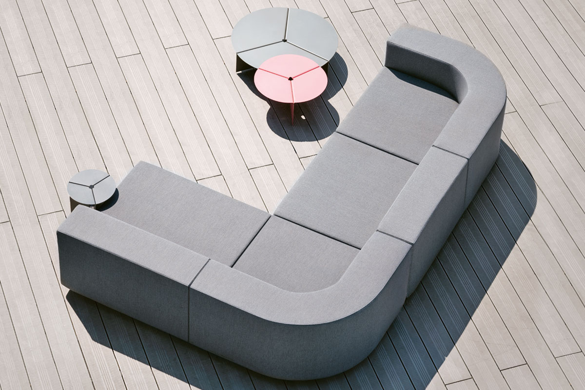 Exklusive Garten Lounge Rundecke LOOP