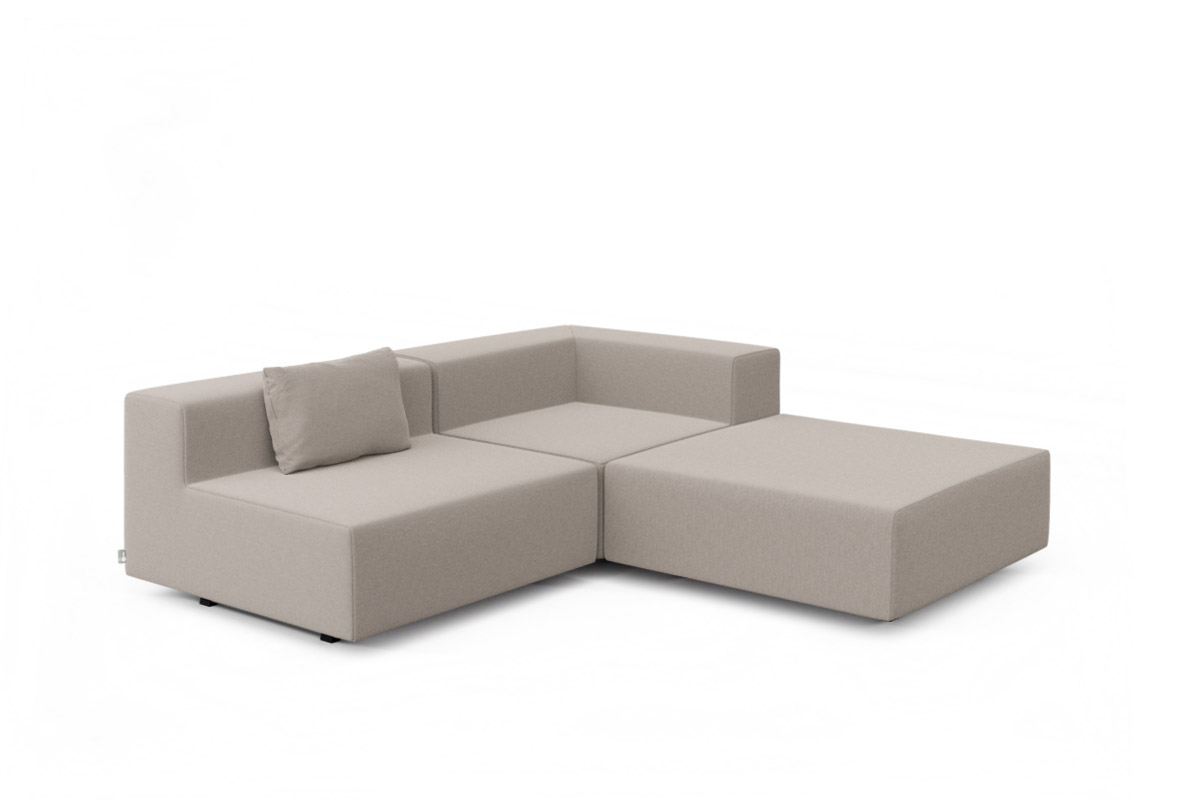 3er Gartenlounge Set LOOP M Farbe Beige