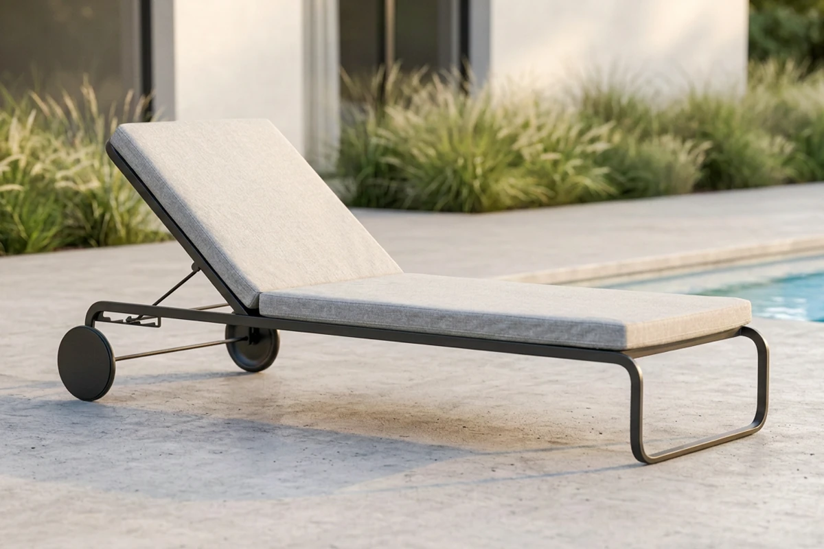 Gartenliege mit modernem Design