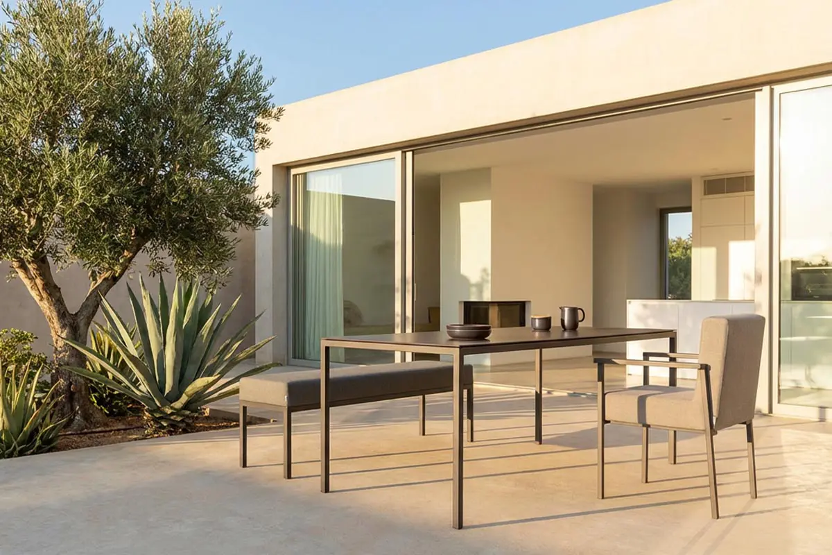 Outdoor Polsterstuhl mit Armlehne KLA