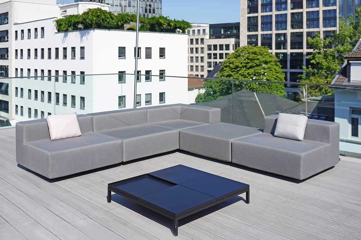 5er Luxus Gartenlounge Set LOOP