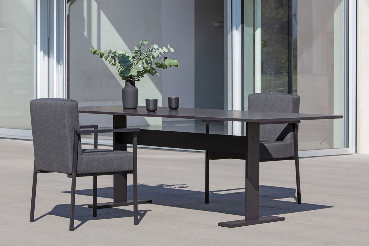 Aluminium/Keramik Gartenesstisch TEE