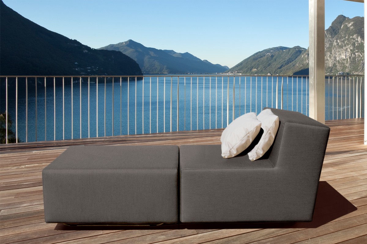 Chaise longue de jardin LOOPY