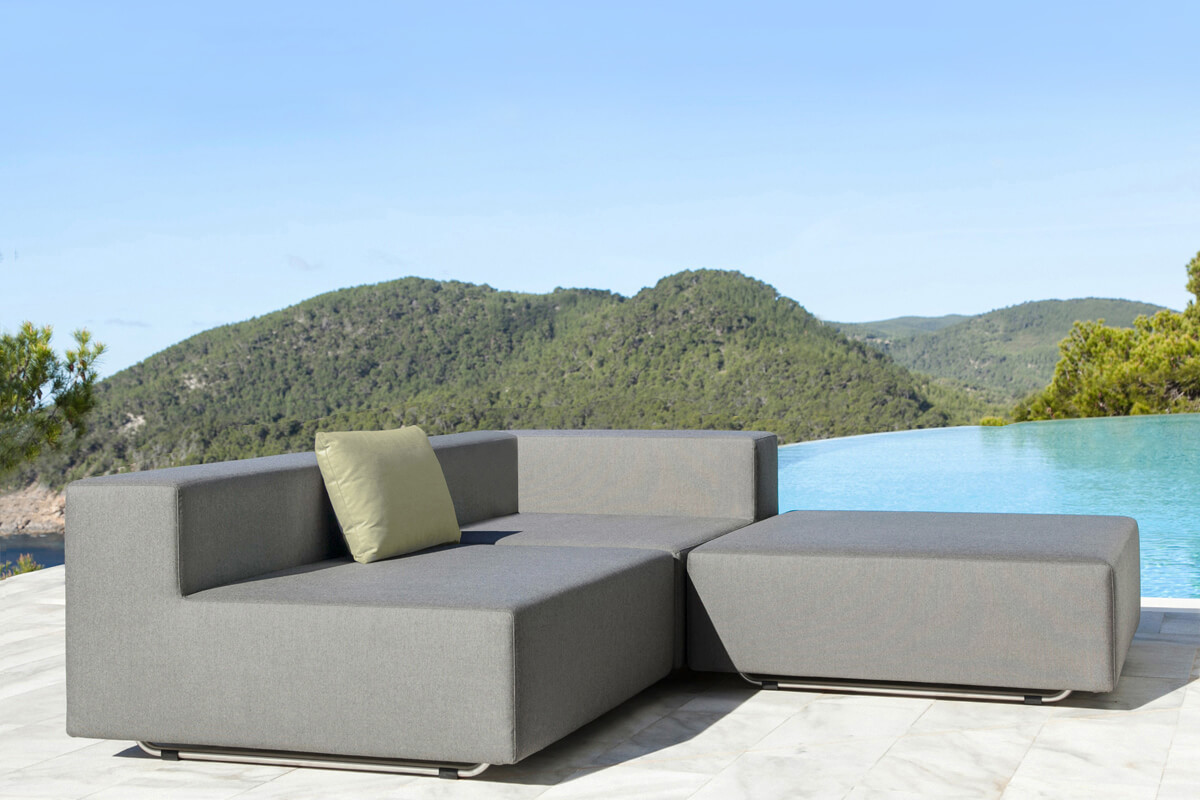 Luxus Outdoormöbel auf Terrasse